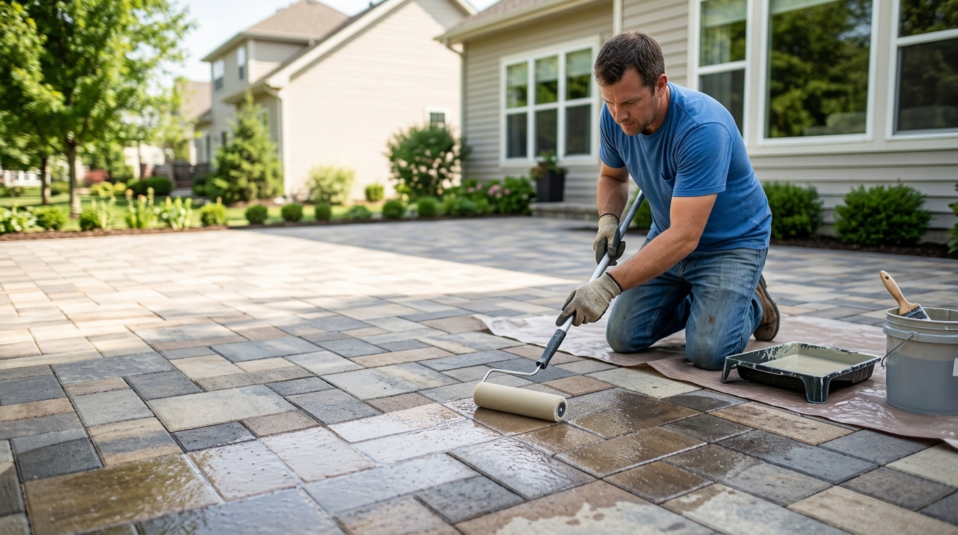 Cleaning and Sealing pavers